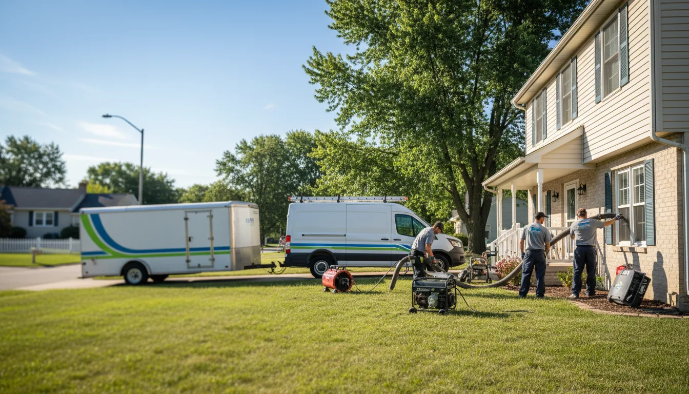 Flooded Basement Restoration And Cleanup With Repair in Porterfield, WI near me